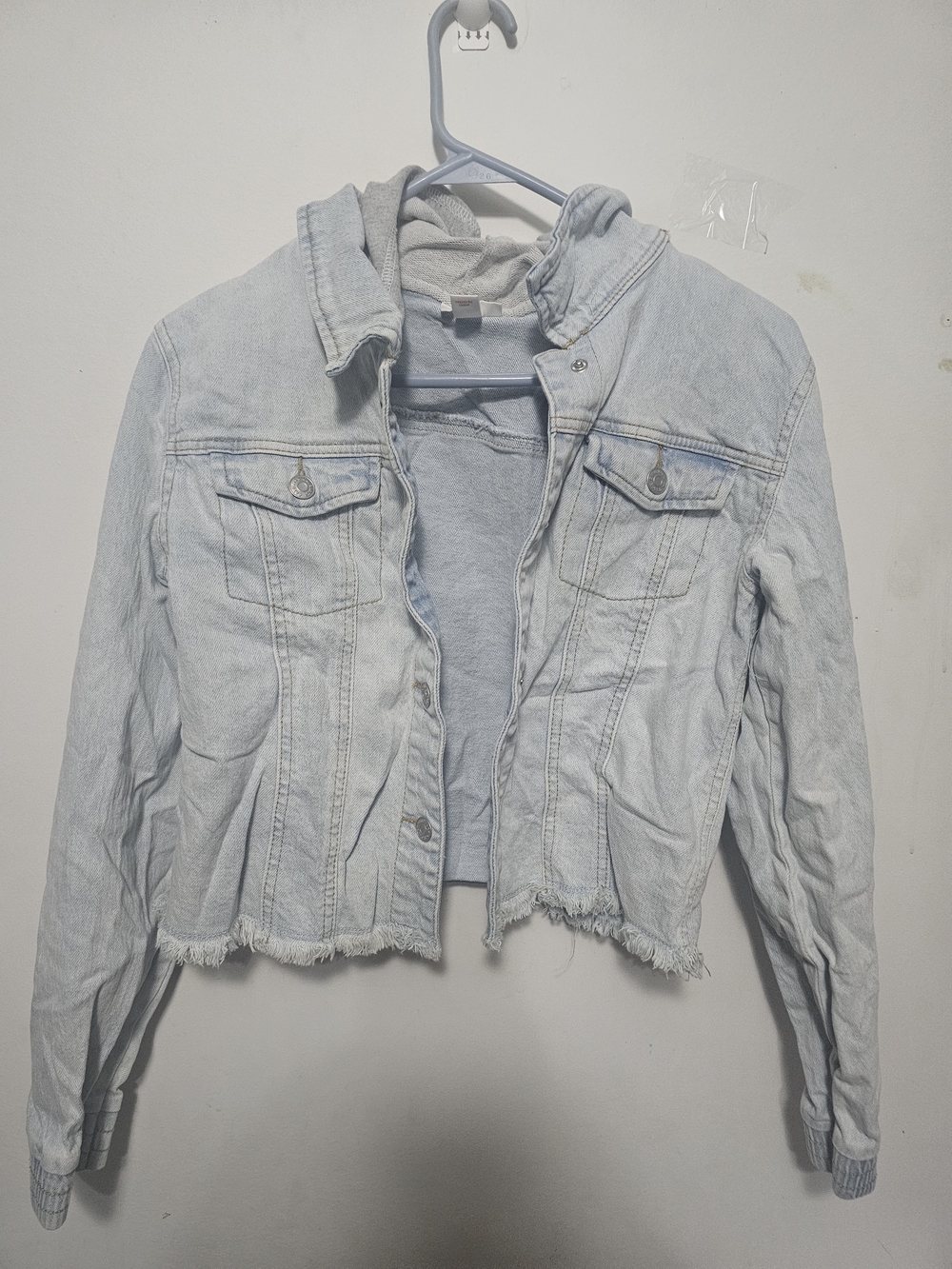 Cat & Jack Light Wash Denim Hooded Jacket